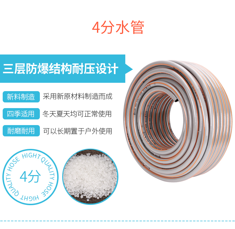 家境福 洗车水高压家用车用自来水喷头汽车清洁喷头浇花水管软管套装