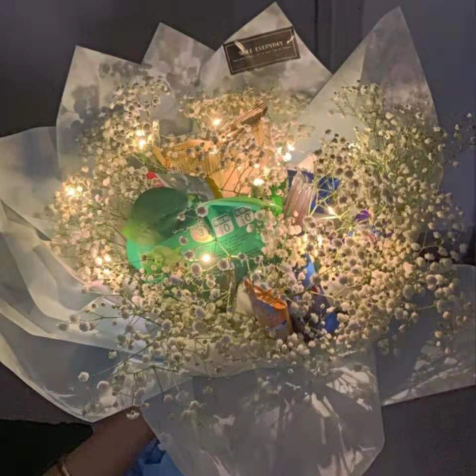 05米10灯彩色款1条05米1米led灯串闪光花束蛋糕装饰灯节日礼盒鲜花