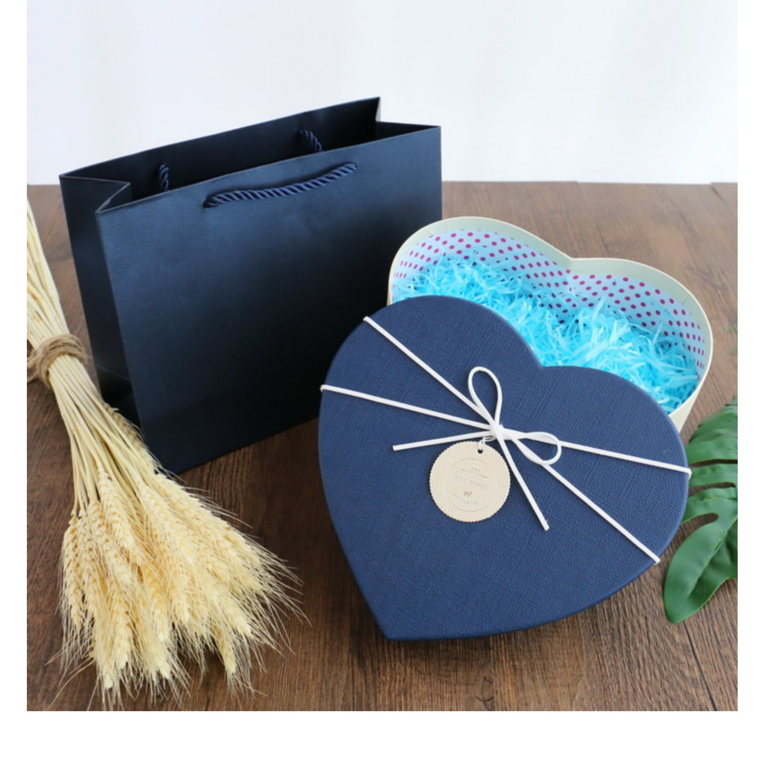 情人节心形礼盒空盒爱心盒子生日礼物包装盒仪式感小号口红礼品盒