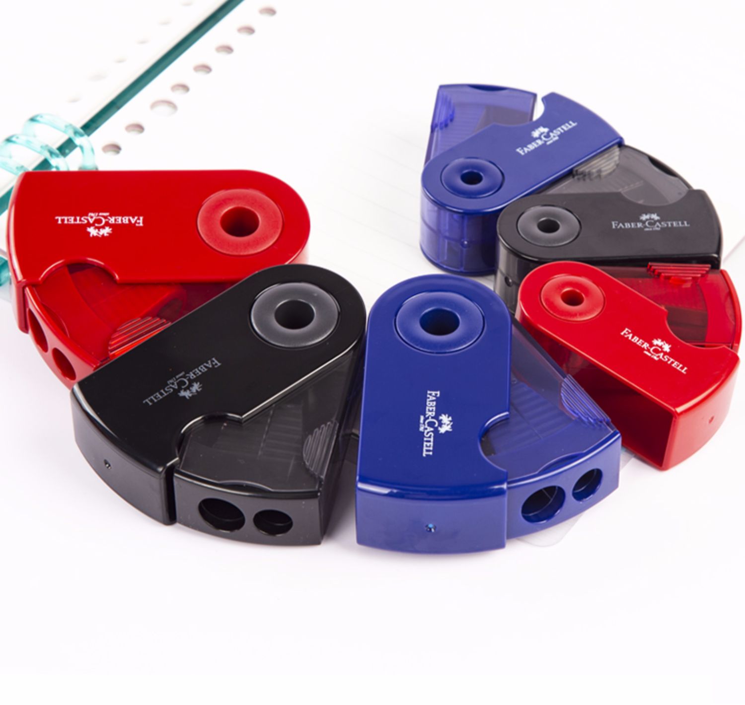 喻娄德国双孔单孔卷笔刀削笔器旋转绞笔刀学生用初学铅笔刨削铅笔刀