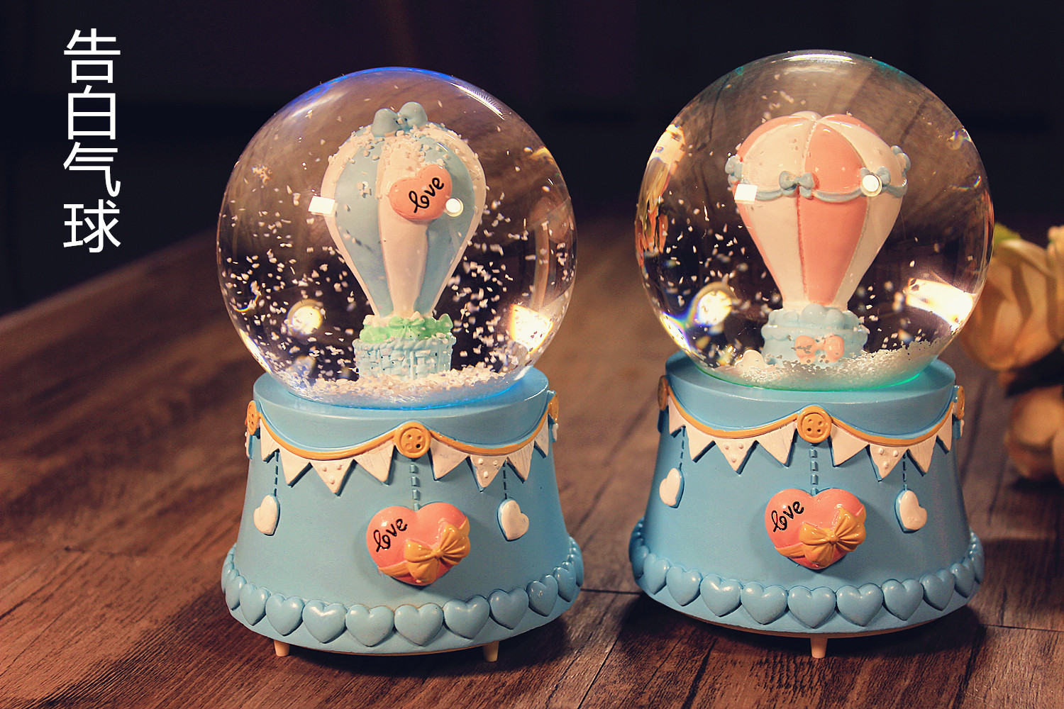 雪花水晶球音乐八音盒创意生日礼物女生送闺蜜同学少女心抖音礼品