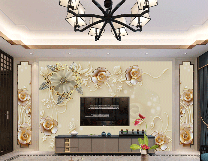 洛蔓(lamaition)墙纸/墙布 洛蔓 16d电视客厅背景墙壁画卧室无缝整张