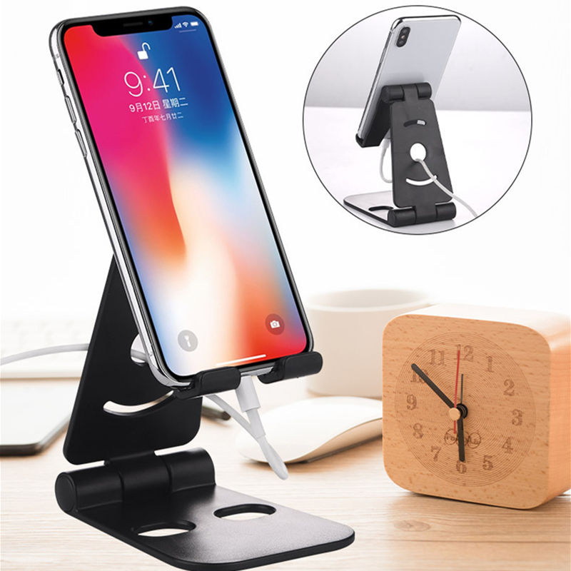手机桌面支架懒人折叠支架ipad通用多功能网红苹果手机直播支架闪爆双