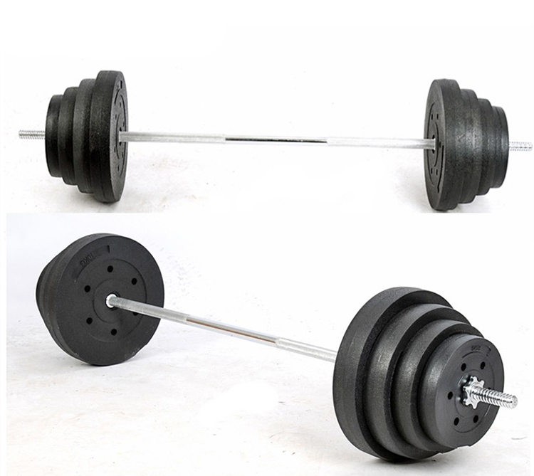 摇臂配重片环保包胶彩胶杠铃片哑铃片举重杠铃片可搭配杠铃