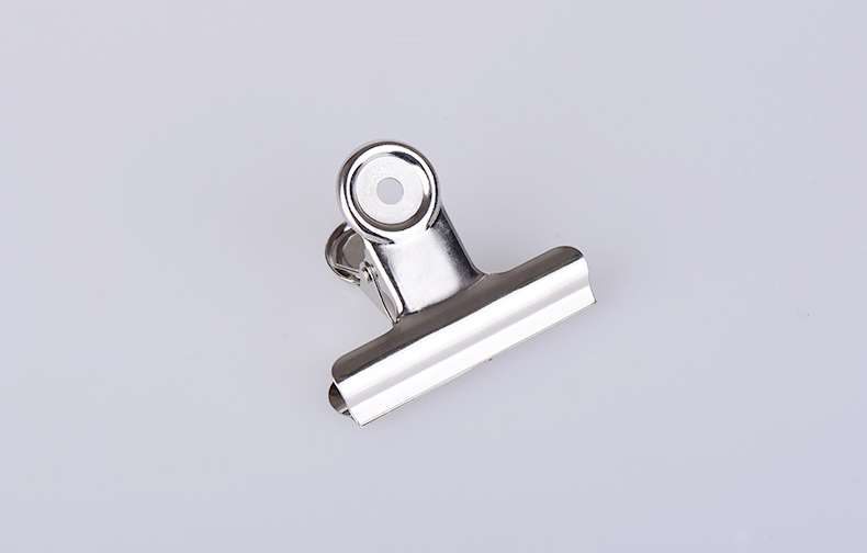 史泰博办公文具用品长尾夹文件夹子不锈钢办公用燕尾夹大号小号2个145