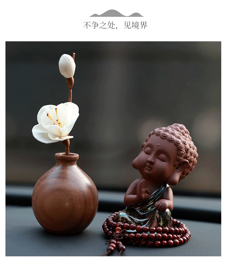 舒适主义(shushizhuyi)挂饰/摆饰玉兰佛陀 舒适主义创意佛陀小和尚