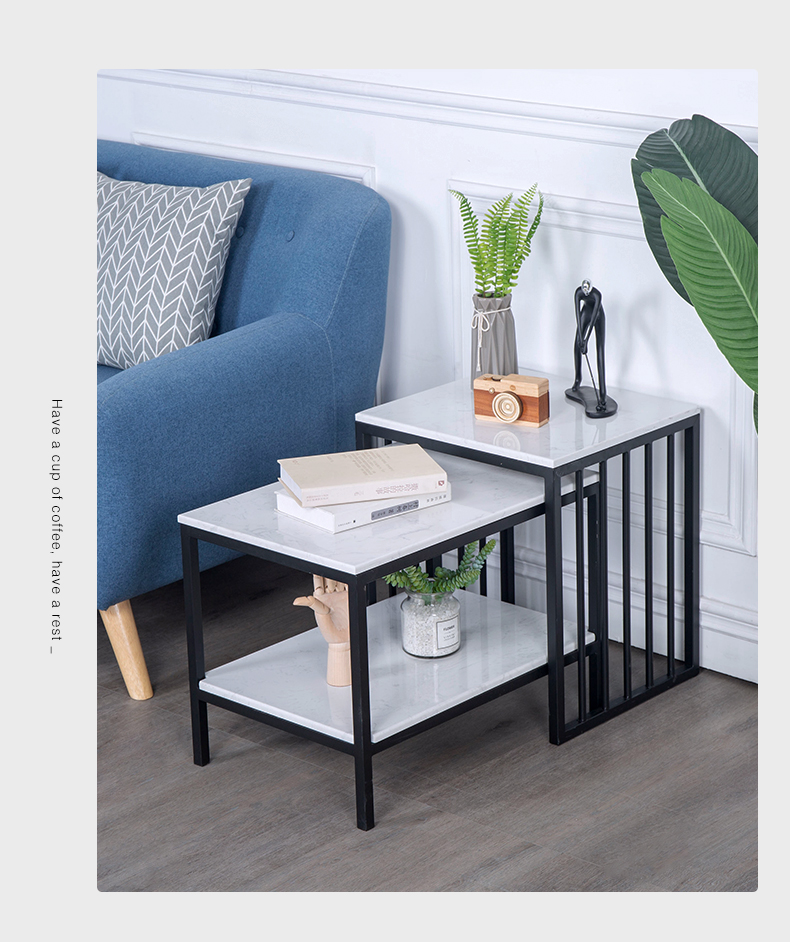 欧若凡沙发边柜边桌大理石角几柜轻奢边几北欧小茶几方桌客厅侧边储物