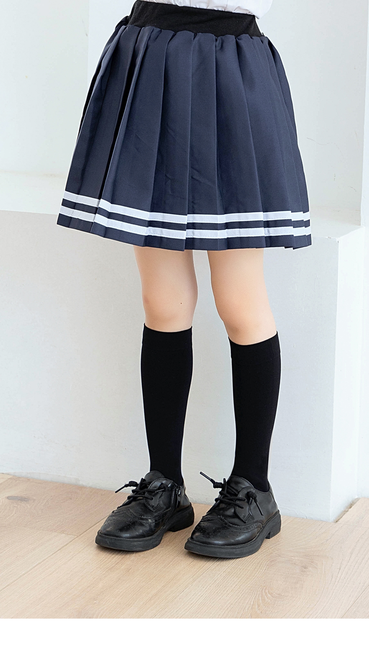 suntek儿童袜子夏薄款袜幼儿园男女童小腿袜学生校服中筒袜黑色