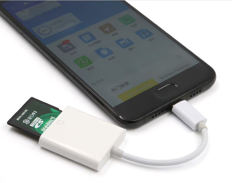 读卡器otg数据线安卓苹果iphone xs max xr华为mate20荣耀10小米8手机