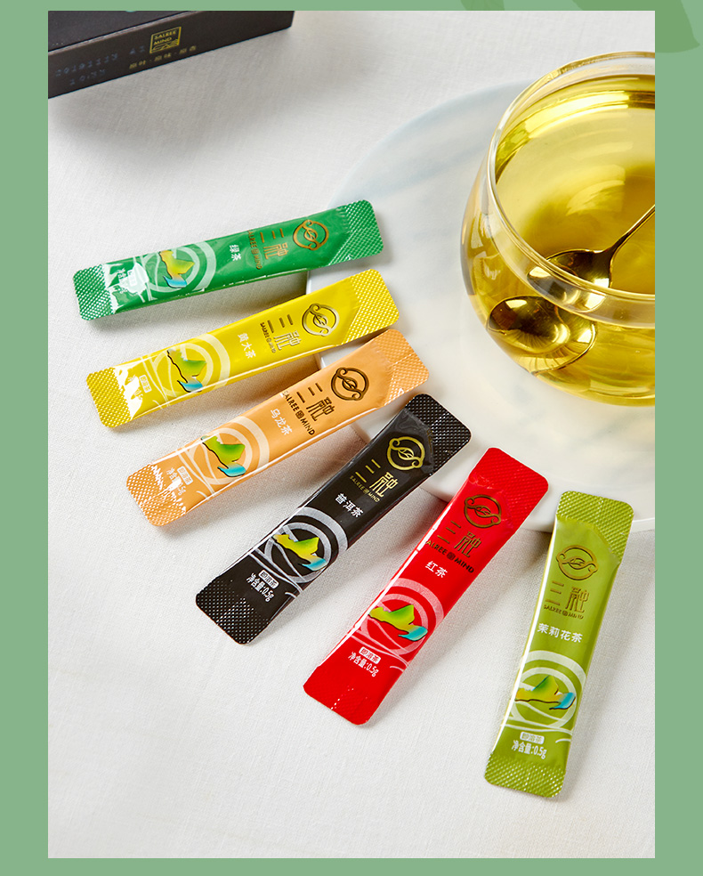 三融萃取即溶绿茶冷泡茶袋装小包小条分装茶包方便快捷05g15
