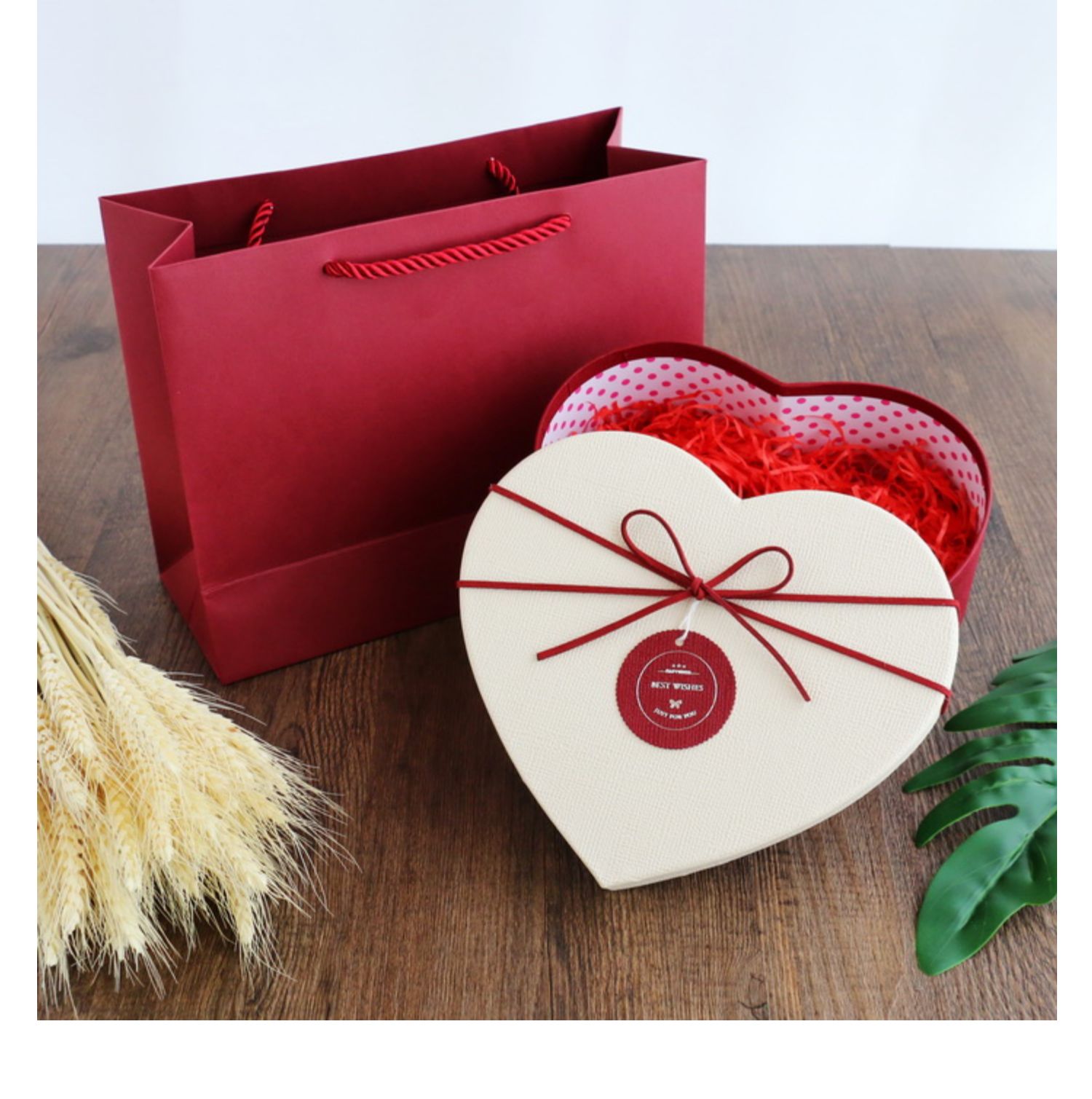 情人节心形礼盒空盒爱心盒子生日礼物包装盒仪式感小号口红礼品盒