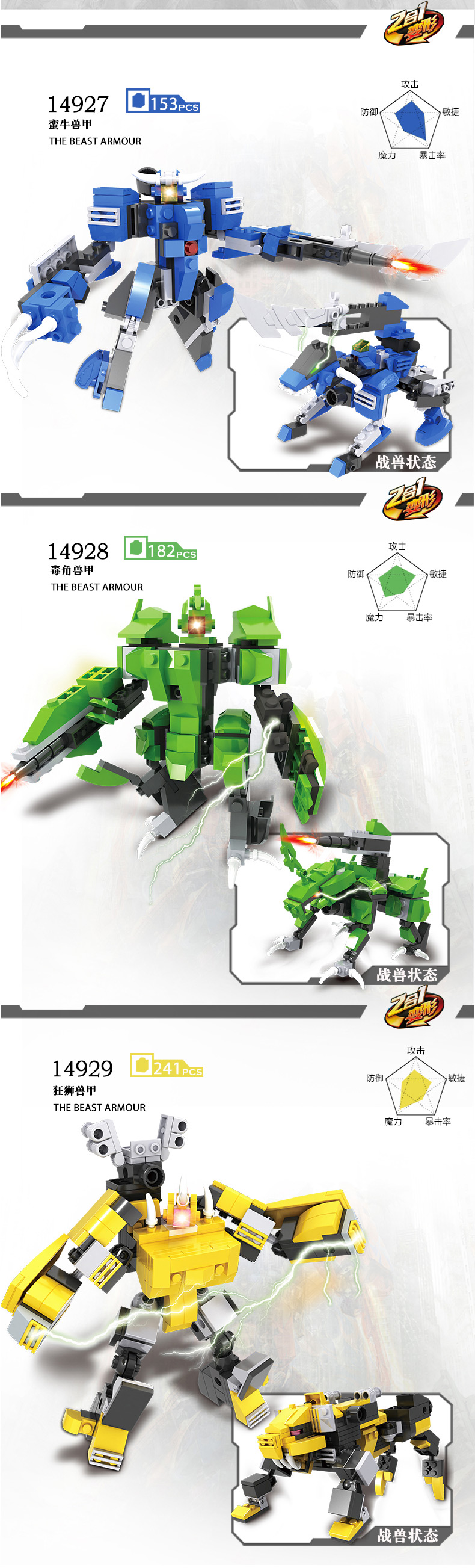 积高侠与动漫拼装积木儿童益智拼插玩具男孩变形3610岁