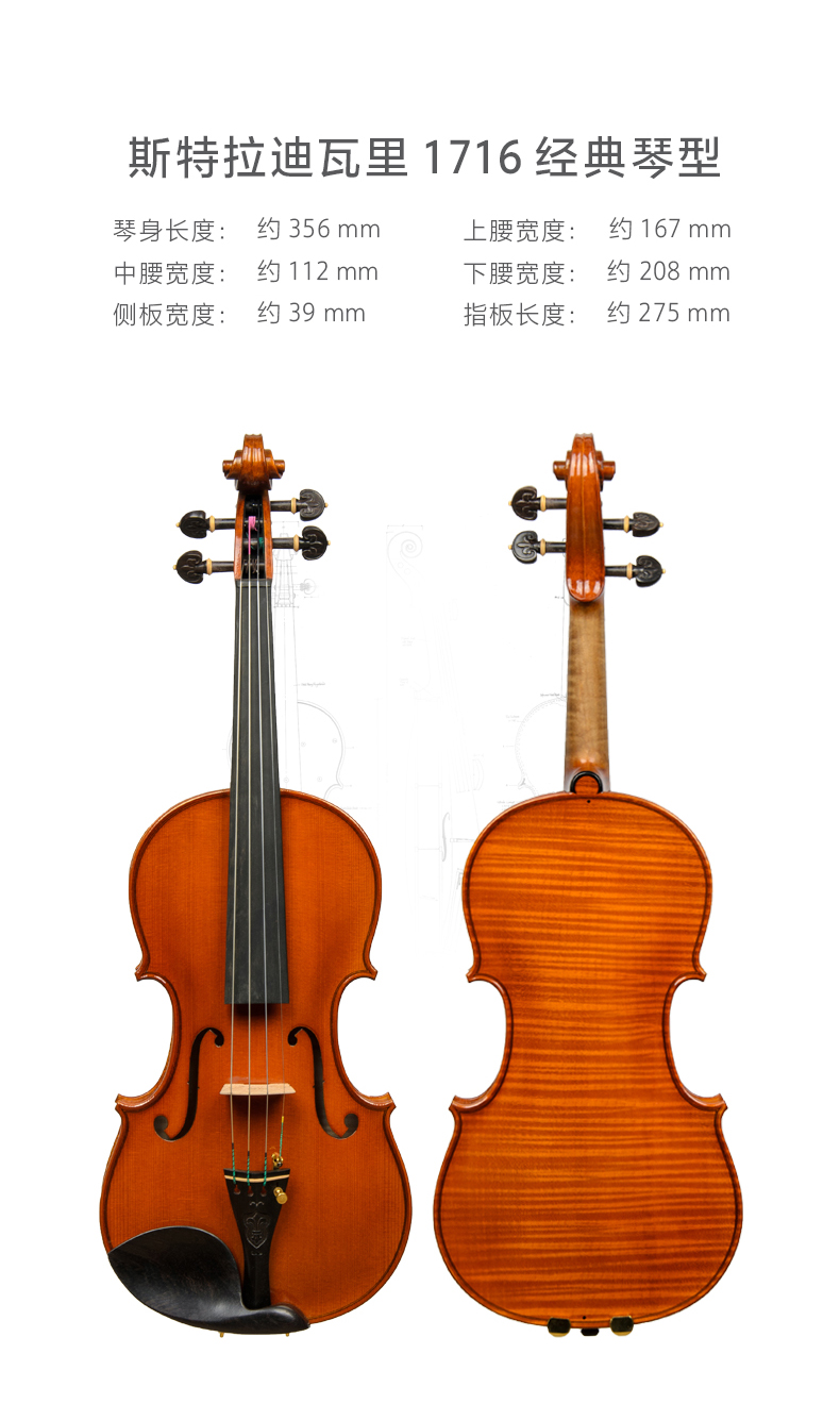 克莉丝蒂娜2021新款s700-1进口欧料小提琴大师级演奏级手工小提琴