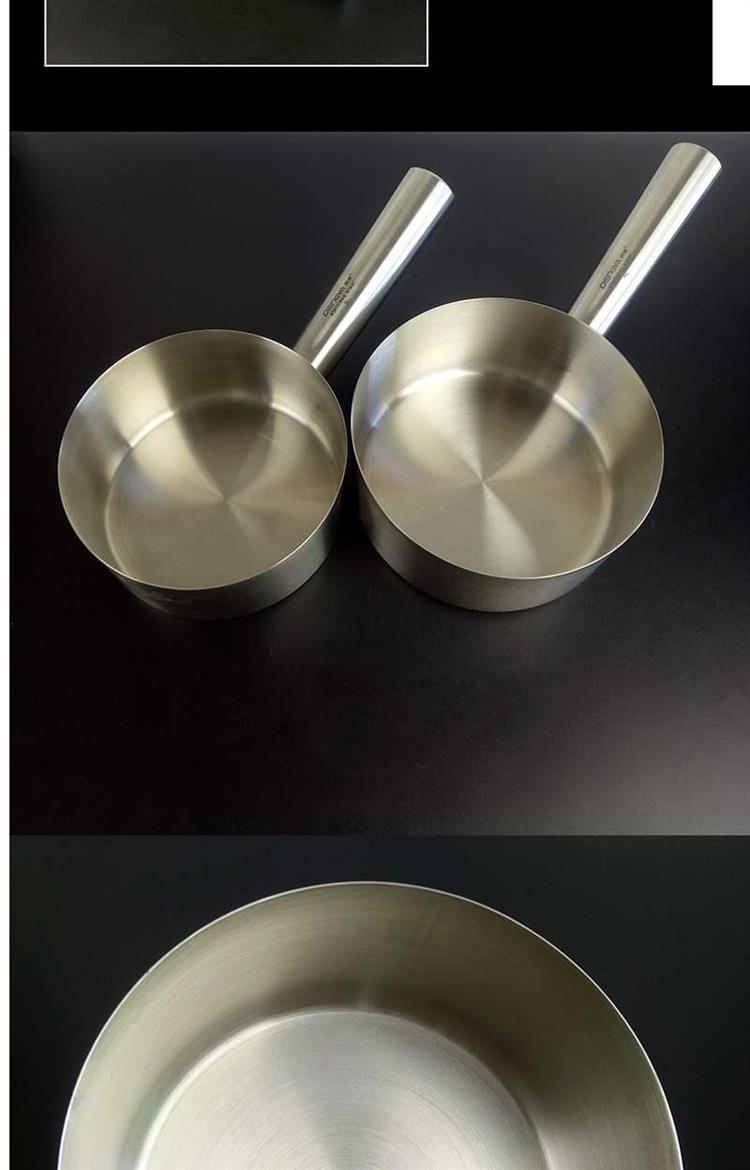 304不锈钢加厚水勺水瓢长柄家用水勺子厨房大水勺长柄平底水舀
