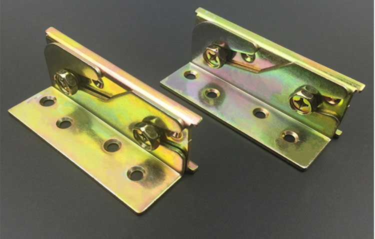 现代床铰链床插销床扣家具隐形床配件连接件螺丝床挂扣4寸家用五金