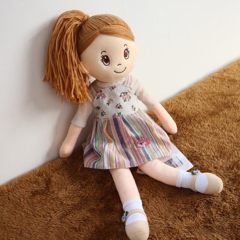 儿童过家家洋娃娃女孩生日礼物精致可爱布娃娃 粉色裙 85厘米