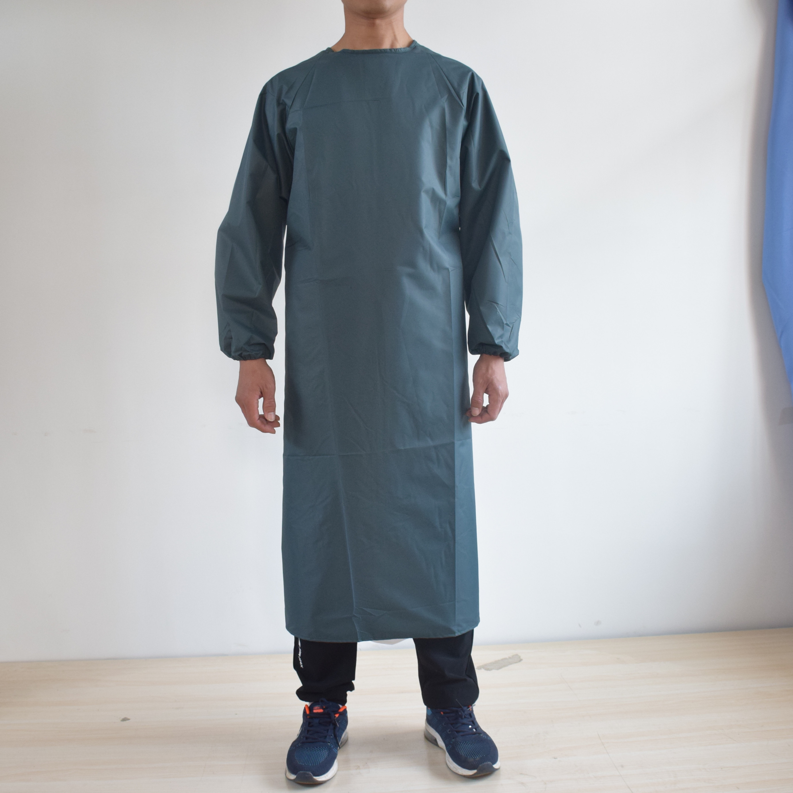 有袖防油防水围裙罩衣成人男女工作服厨房居家反穿衣韩版倒背衣三维