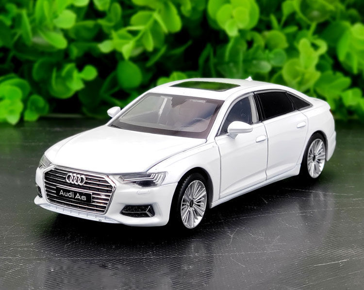 1:32奥迪a8l原厂仿真合金汽车模型金属车模型声光回力玩具车摆件 奥迪