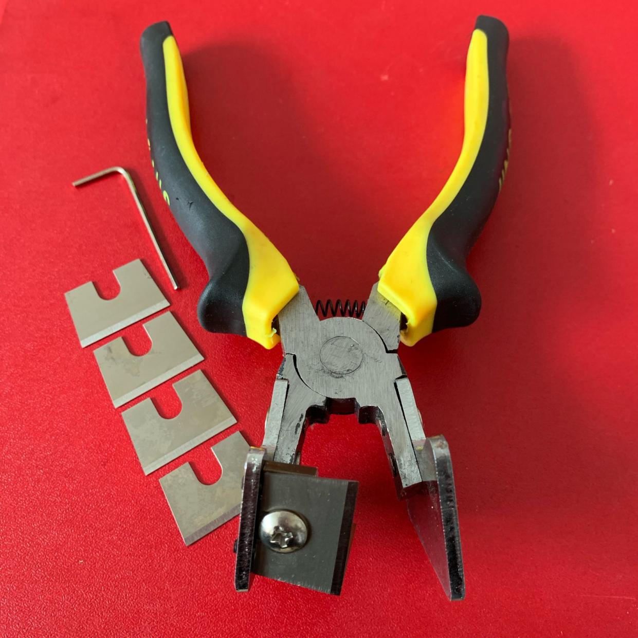 jing ping剪刀胶条v口剪子断桥铝门窗90度缺口剪刀铝合金胶条剪子