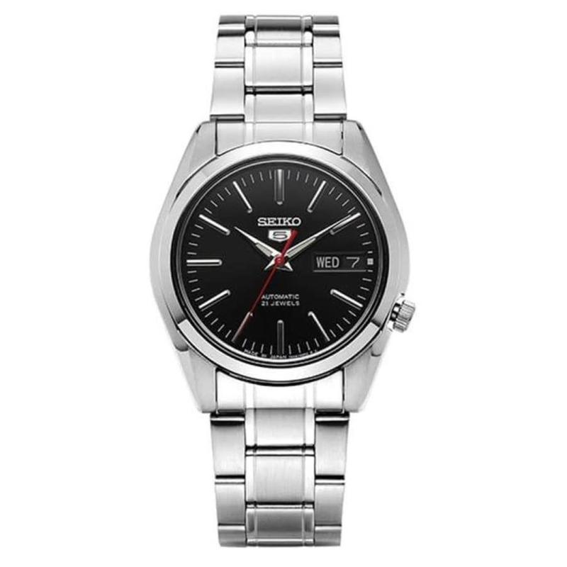 【seiko机械表5815181】 精工seiko男士手表seiko 5系列黑色表盘和防