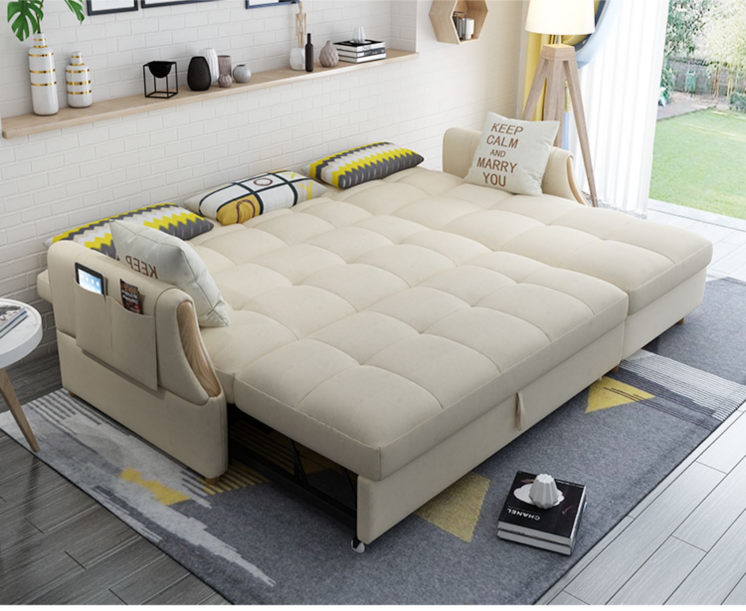 沙发床可折叠客厅小户型双人贵妃两用多功能伸缩网红款转角经济型