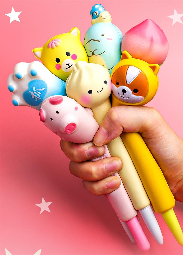 舒弗(lachouffe)笔类解压中性笔 网红解压笔软绵绵可爱超萌创意卡通