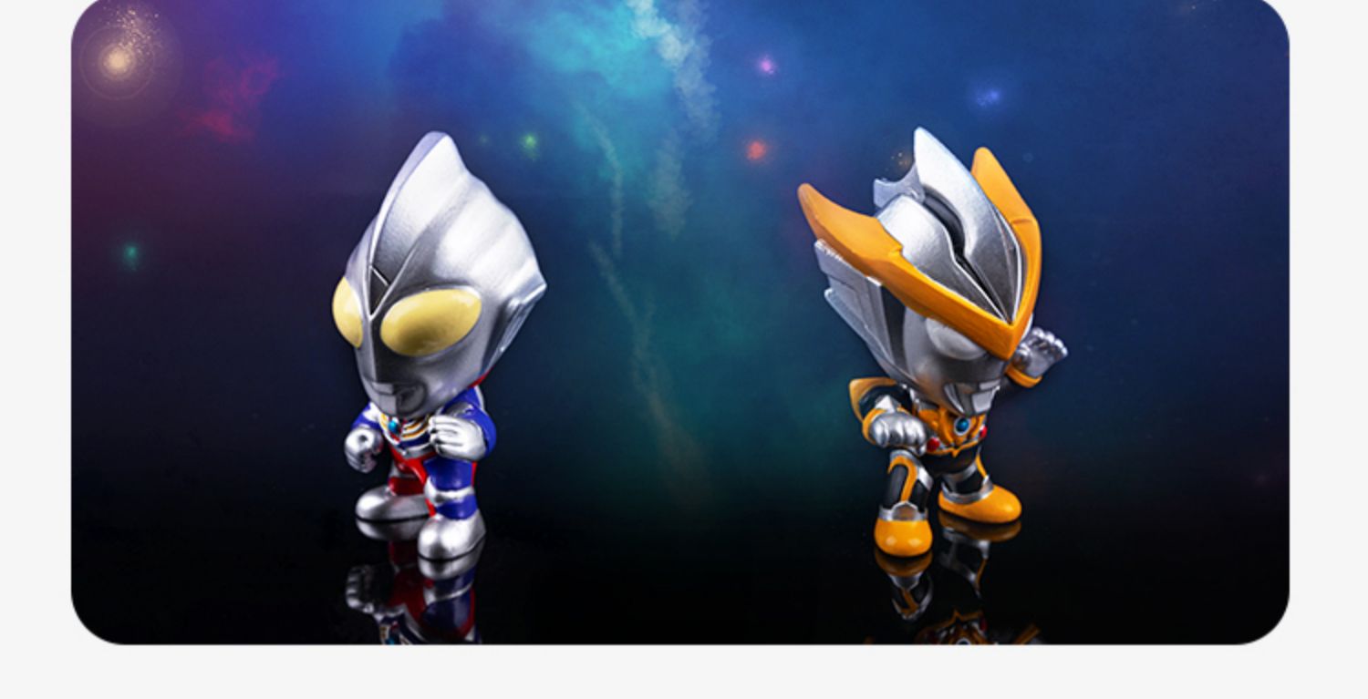 《第一弹-奥特曼q版盲盒【1盒】概率抽隐藏 灵动创想奥特曼盲盒迪迦泰