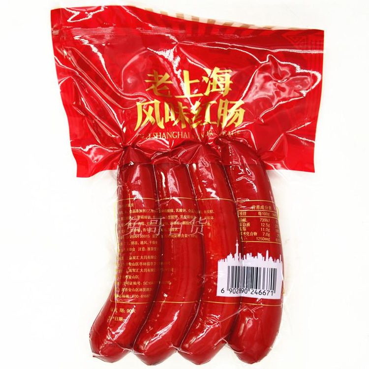 双汇老上海风味大红肠火腿肠香肠全国多省