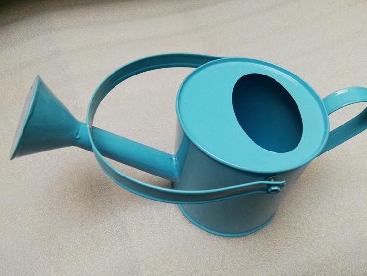 符象园艺用品 彩色铁皮花洒水壶浇水喷花桶拍摄道具园艺工具创意插花