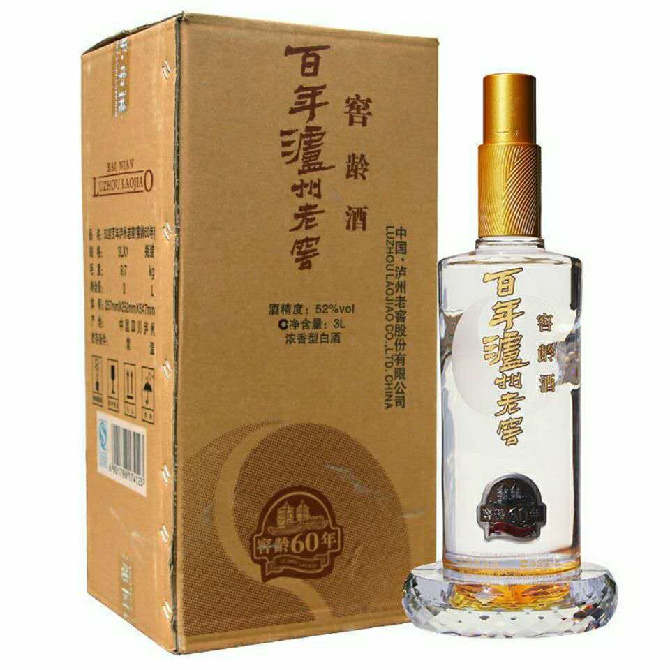 泸州老窖52度老窖窖龄60年浓香型3l装