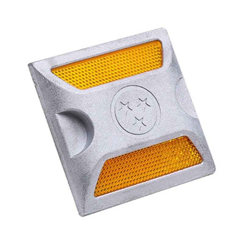 定做 铸铝道钉单面双面轮廓标反光高速公路突起路标减速指引交通设施