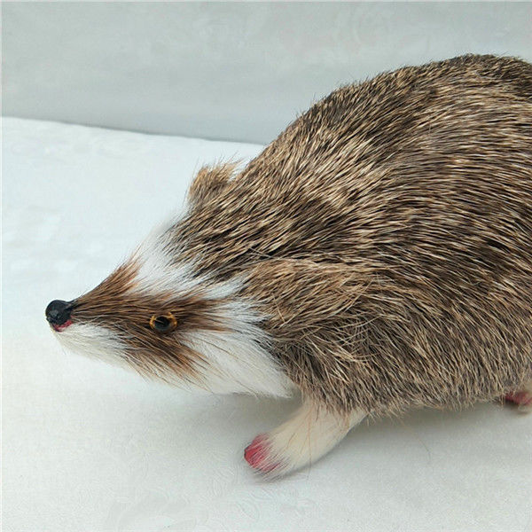 仿真动物公仔毛绒玩具白仙刺猬模型摆件静态真皮玩偶仿生手工艺品