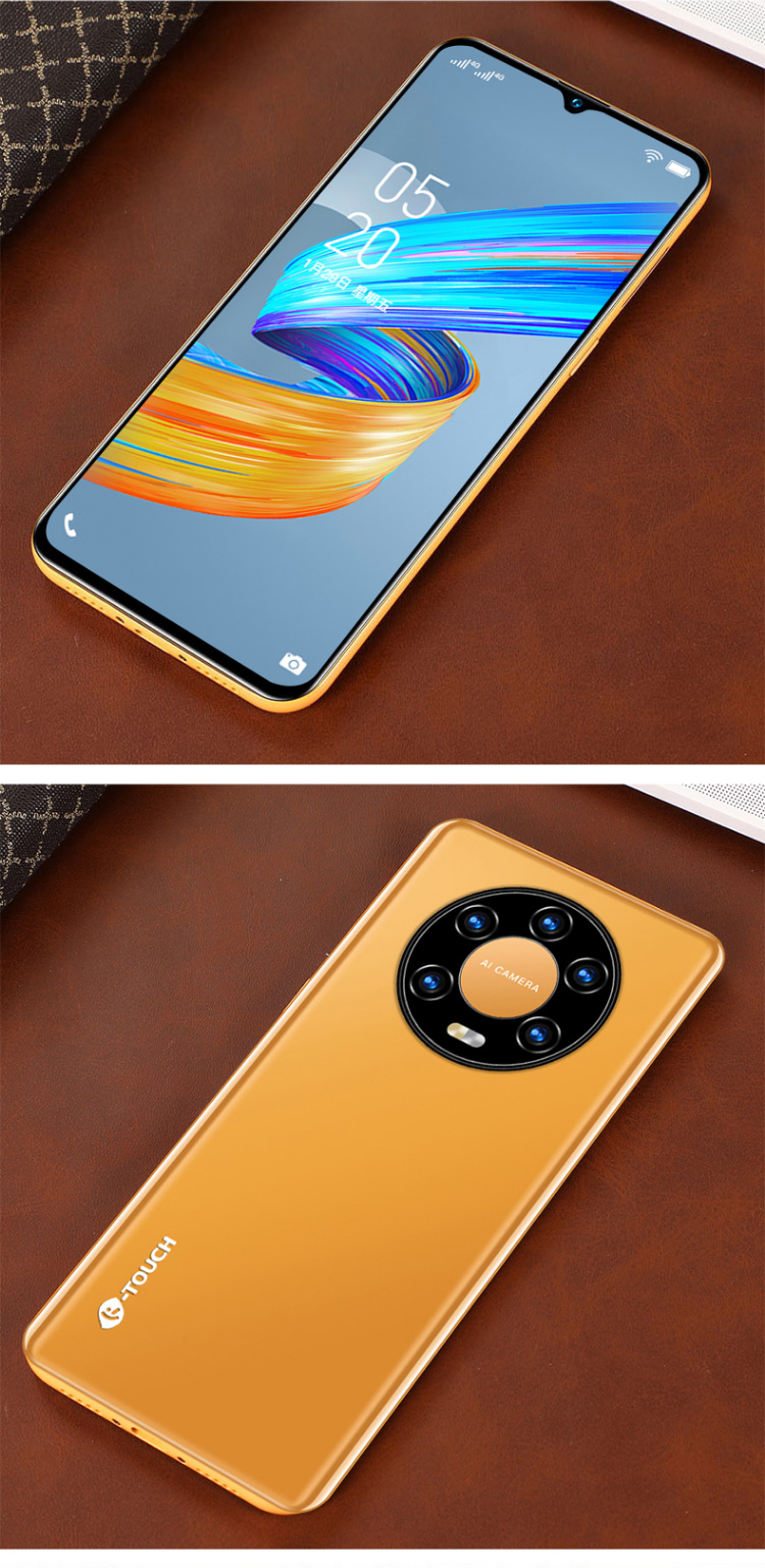 天语p60pro65英寸高清水滴屏游戏拍照智能手机侧键指纹人脸识别全网通