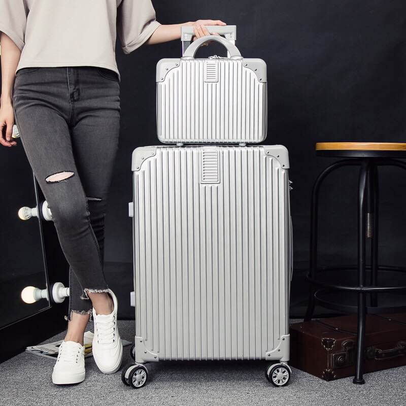 拉杆箱行李箱14寸小密码锁化妆箱飞机箱小号随身行李箱