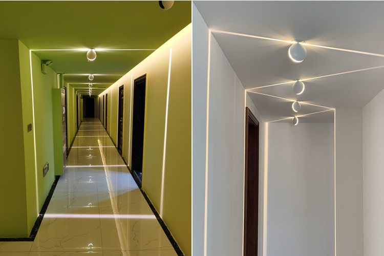 led天花灯过道壁灯聚光变色线条灯酒店ktv网咖创意现代走廊射灯