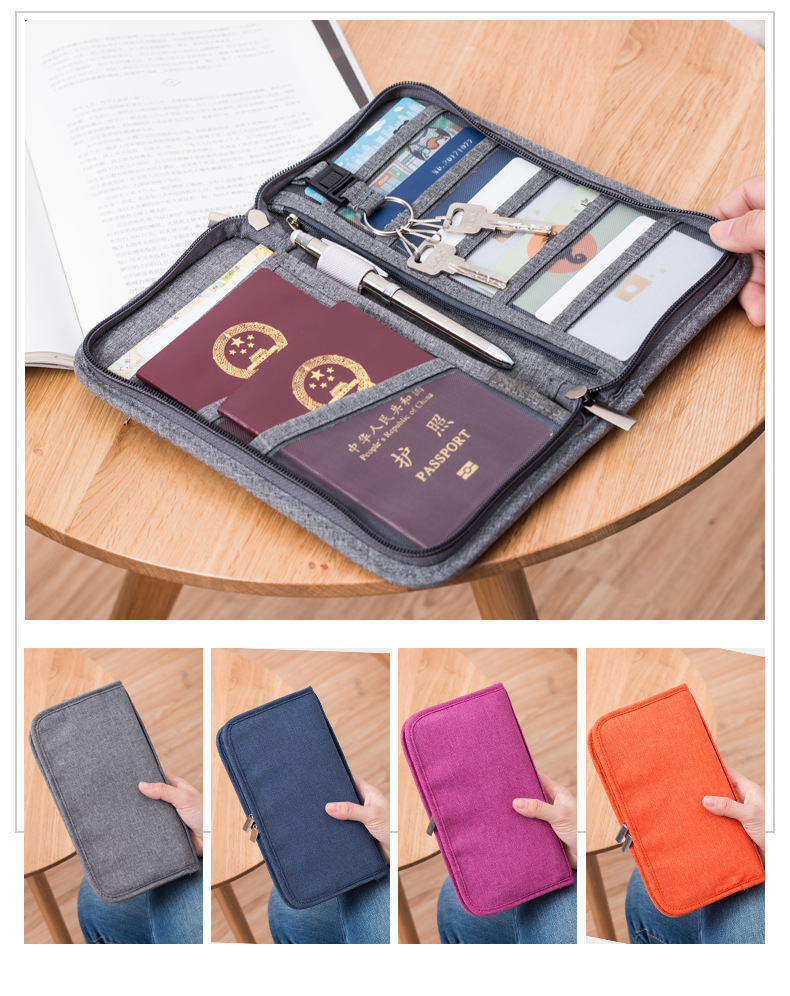 护照包机票夹证件收纳包保护套出国旅行多功能证件袋大容量手包女定制