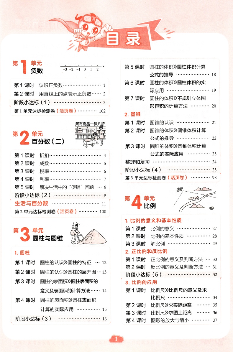 2021版春荣德基典中点小学6六年级下册数学人教版rj典中点综合应用