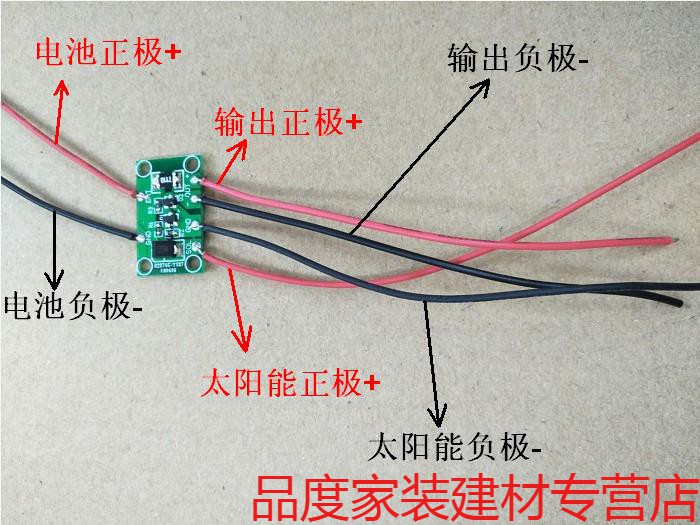 光伏板背面接线图图片