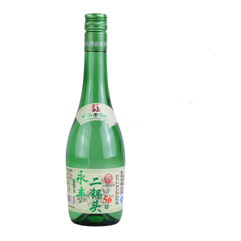 永丰牌二锅头56度清香型绿瓶480ml12瓶整箱装