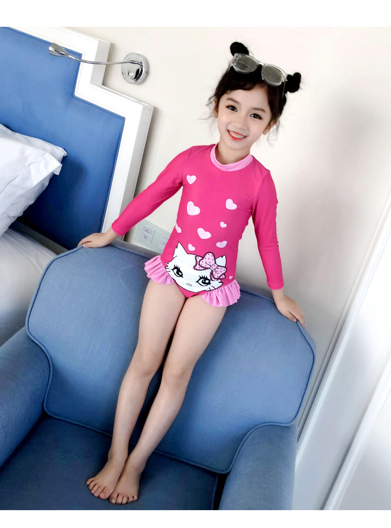 佑游 儿童泳衣女游泳衣连体套装宝宝泳衣可爱女童泳衣幼儿中大童ins