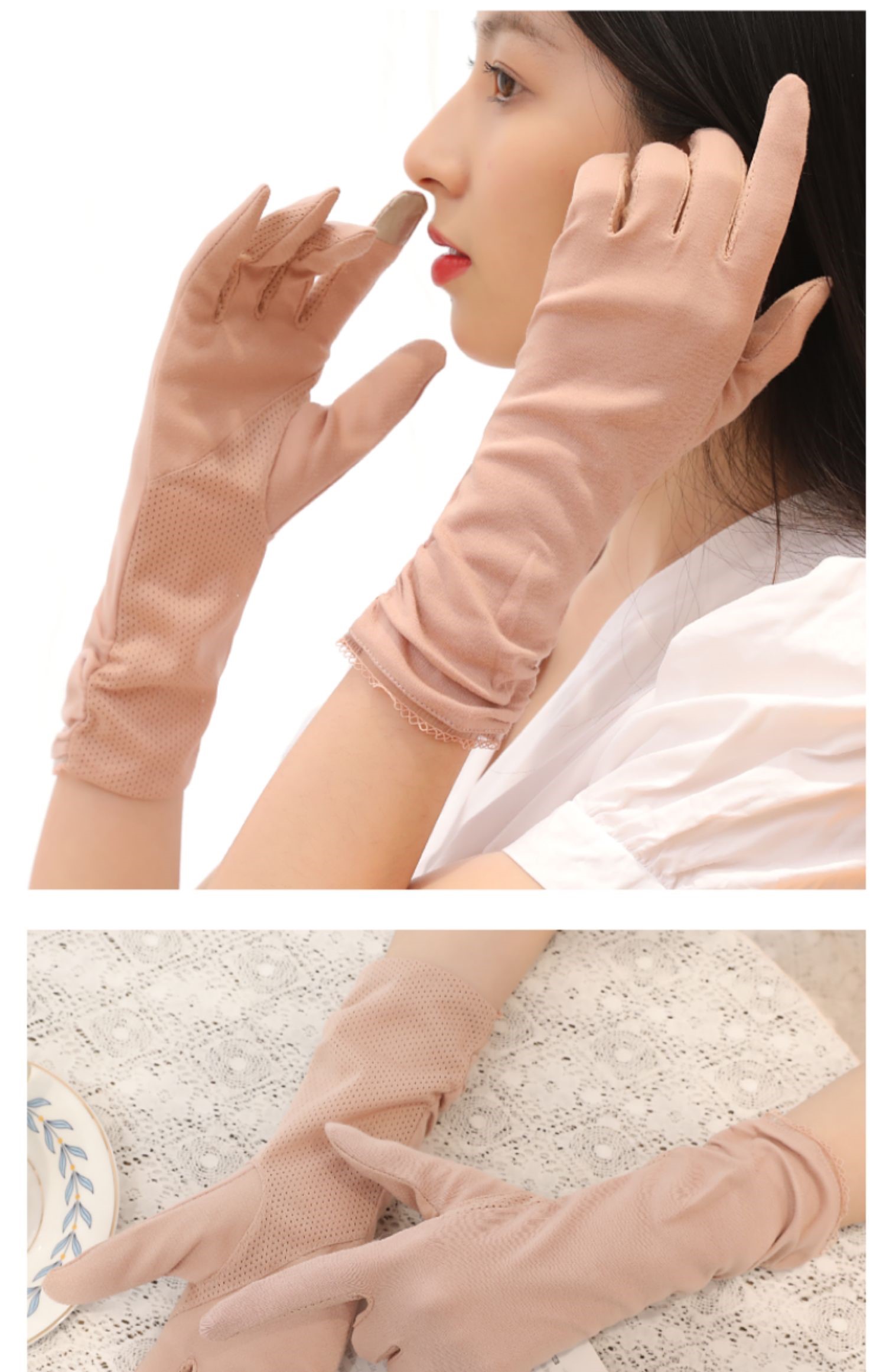 suntek夜间护手手套棉质睡觉保养保暖睡眠秋冬季手部可触屏保护加厚