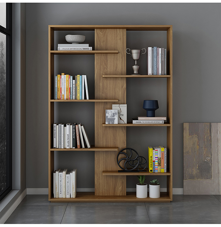 北欧实木书柜置物柜简约现代储物柜家用展示柜落地柜办公室书房客厅