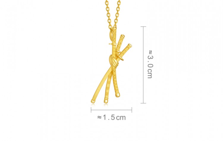 周生生 Chow Sang Sang 黄金吊坠 项链562p 周生生 Chow Sang Sang 黄金足金航海王one Piece海贼王佐罗的刀 吊坠562p 价格图片品牌报价 苏宁易购周生生官方旗舰店