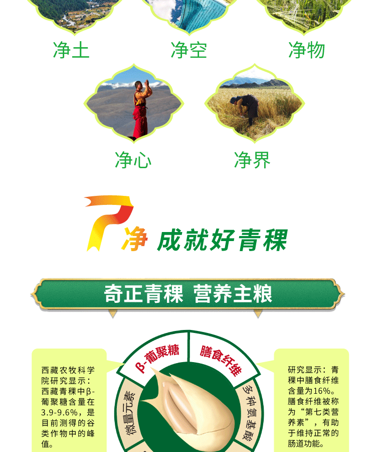 奇正青稞藏晶五谷杂粮青稞麦珍西藏特