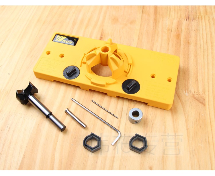 铰链开孔定位器衣柜开孔橱柜铰链安装钻孔塑料35mm