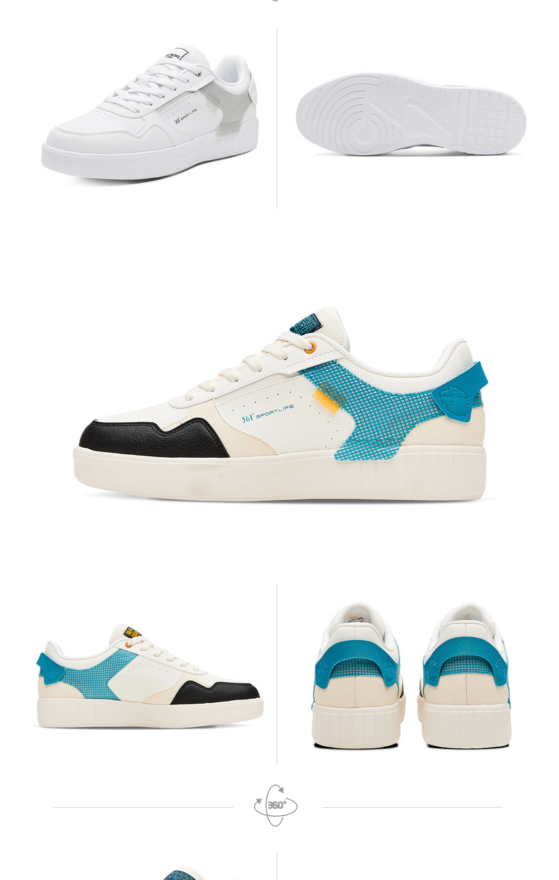 361°运动休闲鞋 [nfo科技]361°板鞋男鞋2021年秋季舒适软底时尚潮流