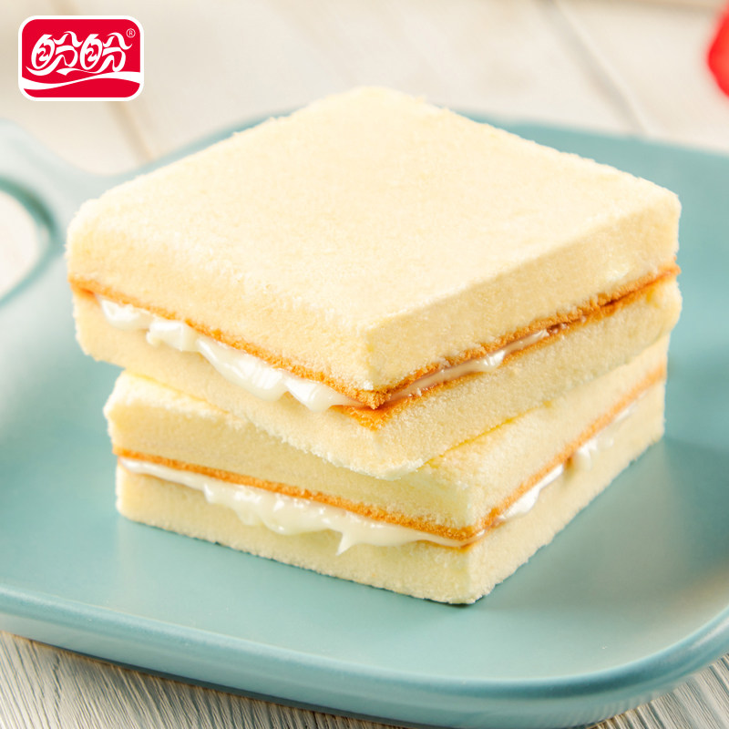 盼盼豆乳蛋糕网红元气早餐夹心小面包懒