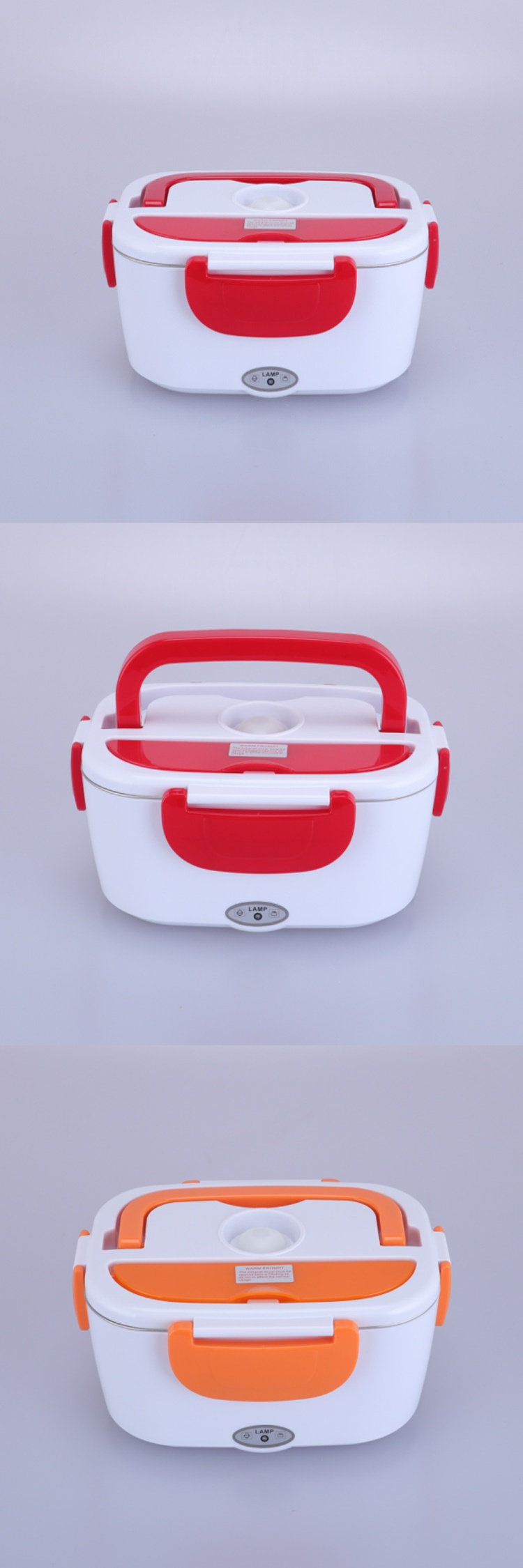 车载电热饭盒时光旧巷保温加热插电子厨房家电 车载款-12v橙色