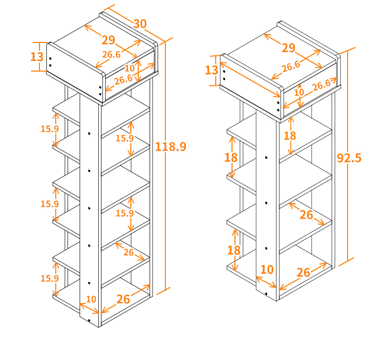 欧因鞋架鞋架 小户型客厅家具简约现代多功能置物架后防尘超大容量