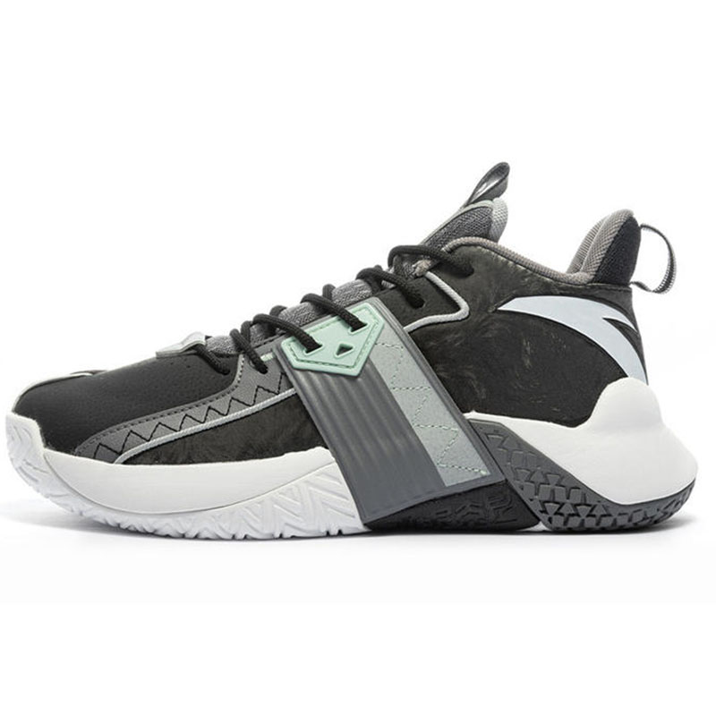 2020冬新款安踏男鞋运动鞋a-shock中帮kt水泥克星蓝球鞋112041610-1-2